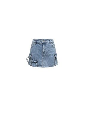 Project Rebel Light Blue Denim Cargo Mini Skirt Size L